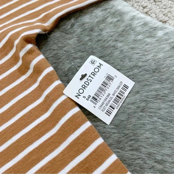 NWT Caslon Split Neck Striped Top - Picture 10 of 13